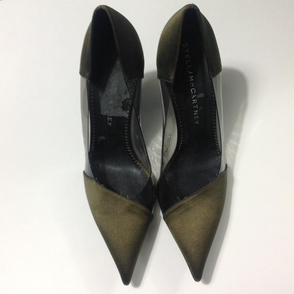 Stella McCartney Vegetarian Friendly Green Heels - Picture 2 of 9